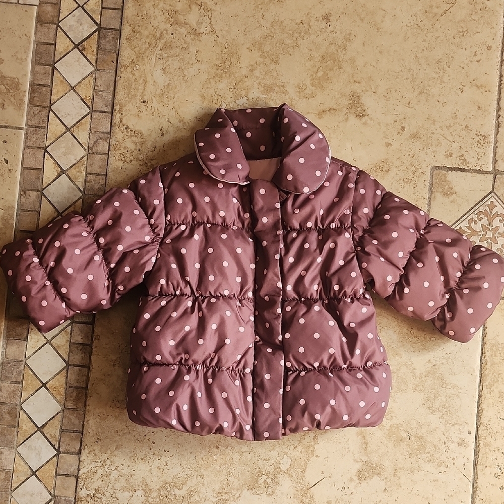 GAP Baby Polka Dot Puffer Coat